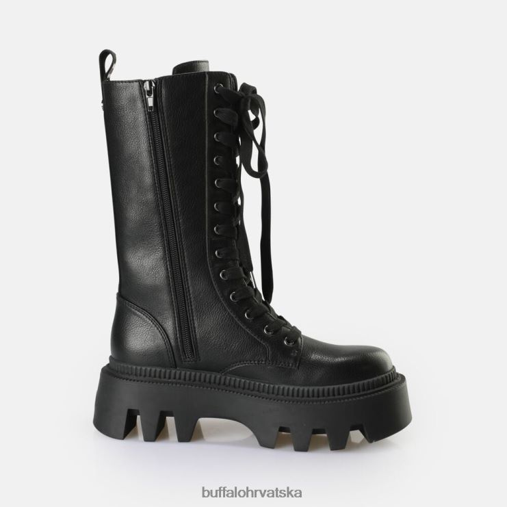 crno Buffalo flora laceup hi boot vegan |čizme TDD6T649